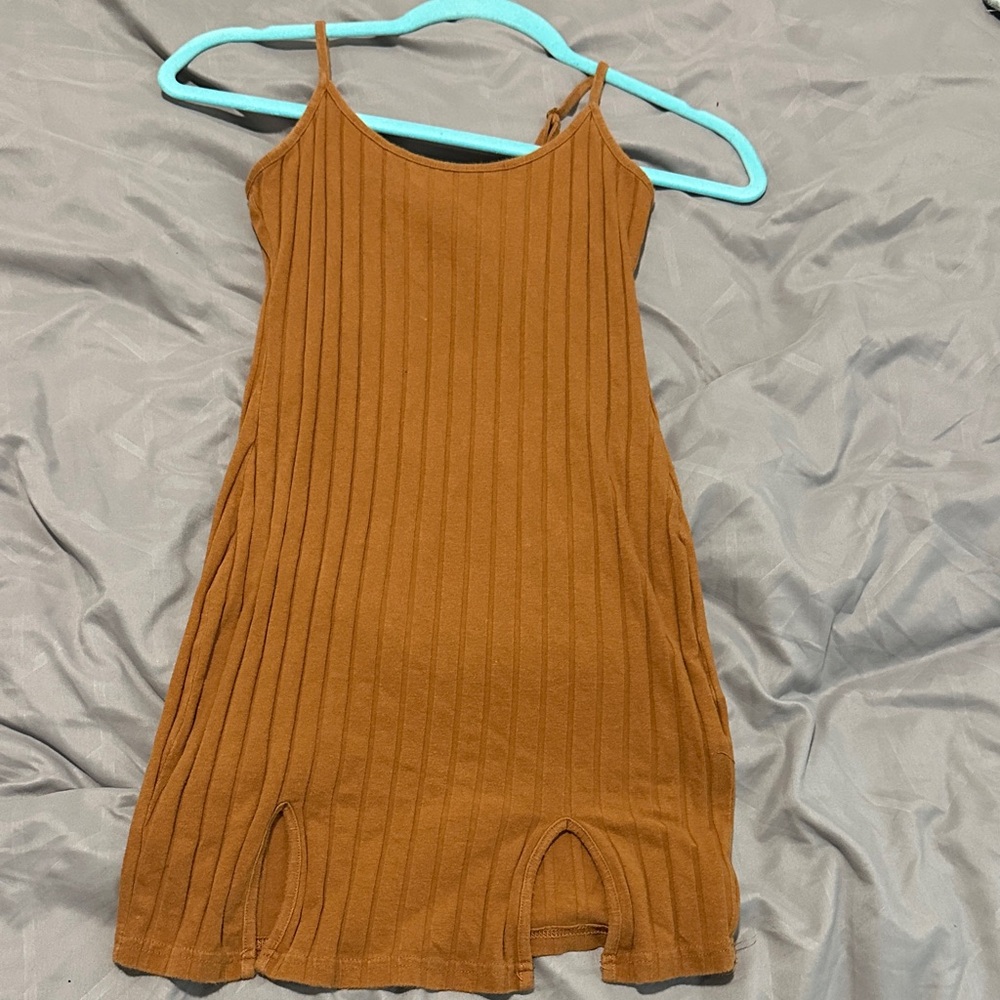 Cozy Kids Ribbed Tan One Piece